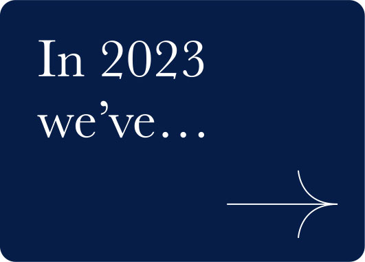 In 2023 we've...